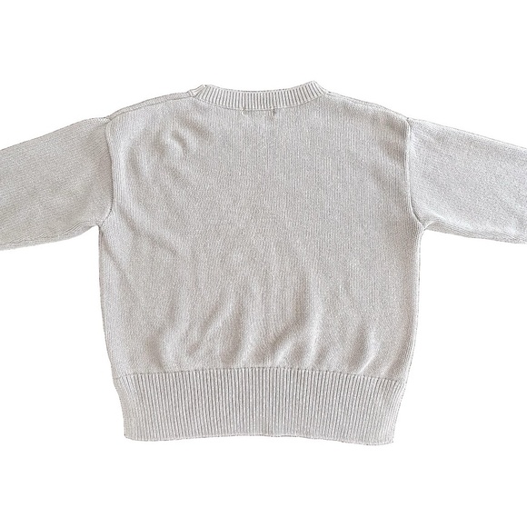 Philosophy 100% cotton split hem knit crew neck sweater size L - Picture 2 of 13